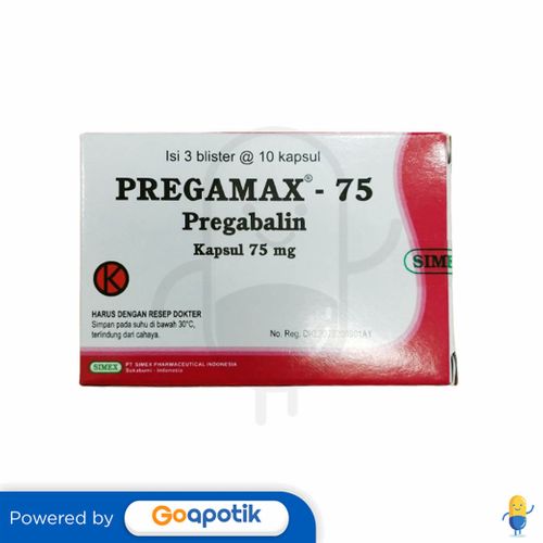 PREGAMAX 75 MG BOX 30 KAPSUL