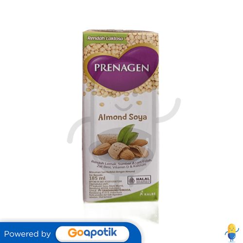 PRENAGEN UHT ALMOND SOYA 185 ML