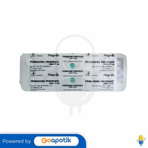 PRIMAQUINE PHAPROS 15 MG TABLET