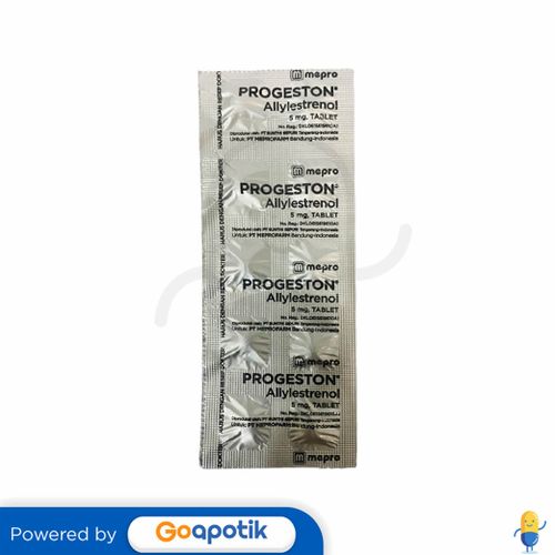 PROGESTON 5 MG STRIP 10 TABLET