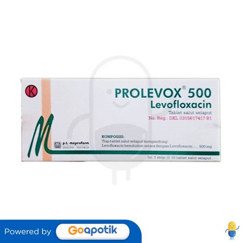 PROLEVOX 500 MG BOX 10 TABLET
