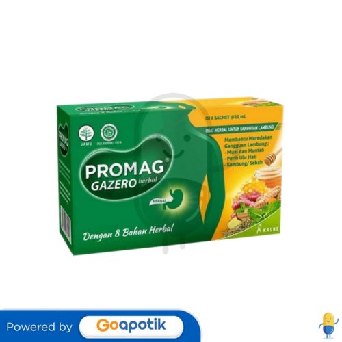 PROMAG GAZERO HERBAL 10 ML BOX 6 SACHET