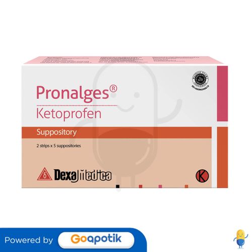 PRONALGES 100 MG BOX 10 SUPPOSITORIA