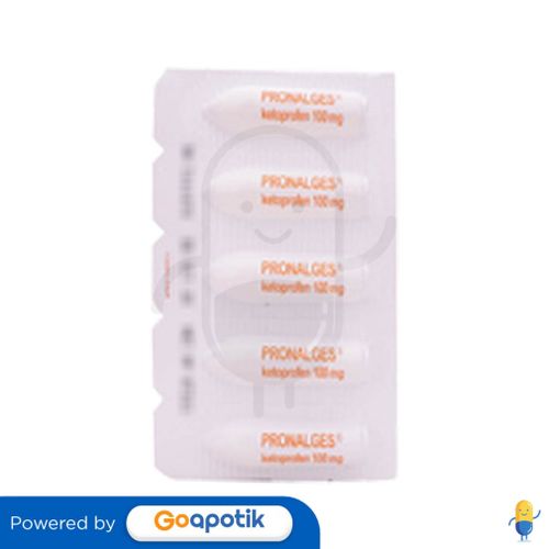 PRONALGES 100 MG STRIP 5 SUPPOSITORIA