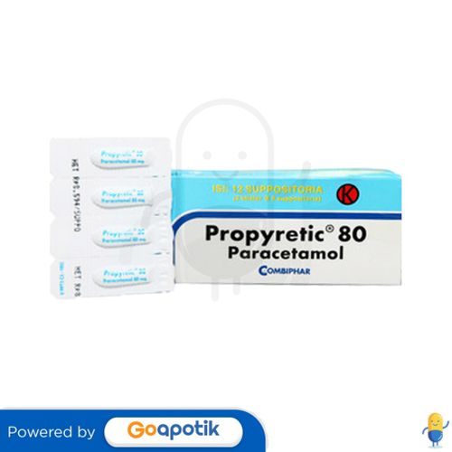 PROPYRETIC 80 MG SUPPOSITORIA STRIP