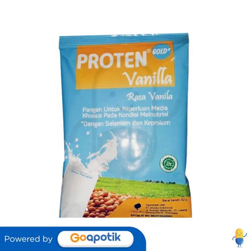 PROTEN GOLD RASA VANILA 52 GRAM SACHET