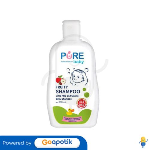 PURE BABY SHAMPOO FRUITY EXTRA MILD AND GENTLE 230 ML BOTOL