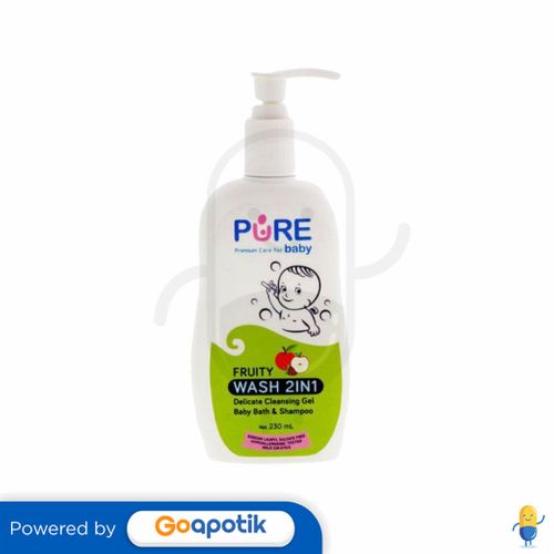 PURE BABY WASH FRUITY 2 IN 1 230 ML BOTOL