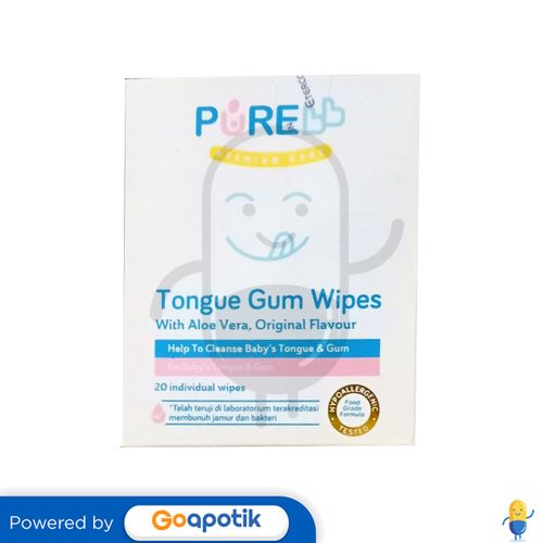 PUREBB TONGUE GUM WIPES PACK 20 PCS