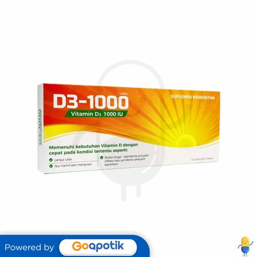 PYFAHEALTH VITAMIN D3-1000 BOTOL 30 TABLET