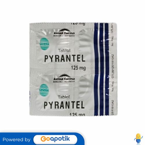 PYRANTEL PAMOATE KIMIA FARMA 125 MG TABLET