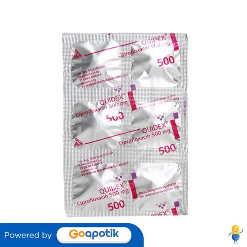 QUIDEX 500 MG STRIP 6 TABLET