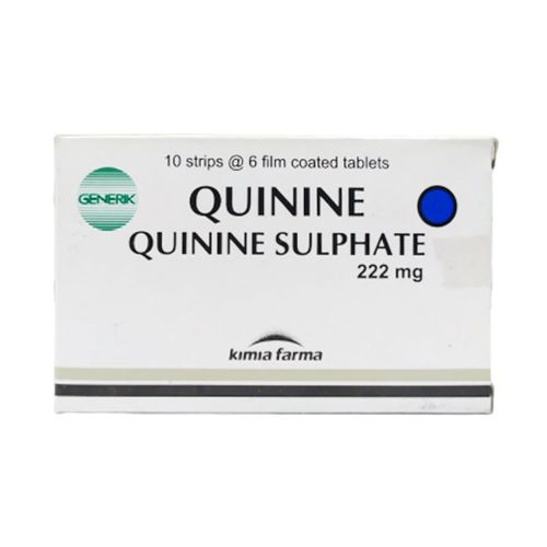 QUININE KIMIA FARMA 222 MG BOX 60 TABLET Kegunaan, Efek Samping