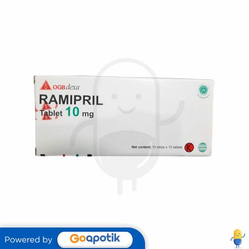 RAMIPRIL OGB DEXA MEDICA 10 MG BOX 100 TABLET / HIPERTENSI