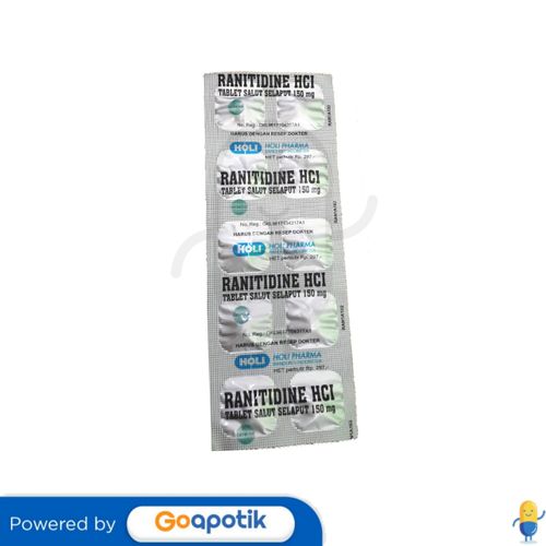 RANITIDINE HCL HOLI 150 MG STRIP 10 TABLET