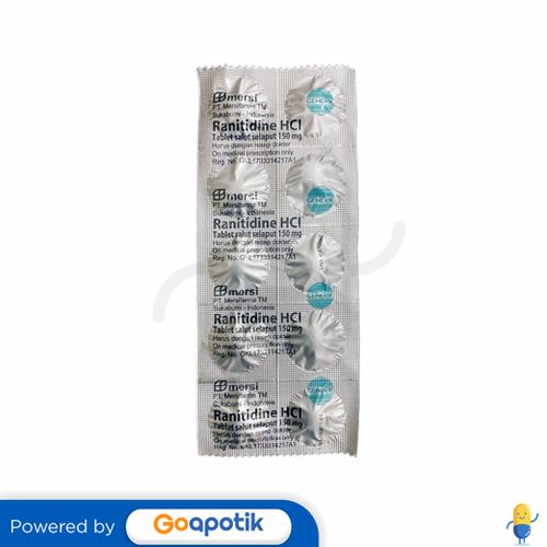 RANITIDINE HCL MERSI 150 MG STRIP 10 TABLET