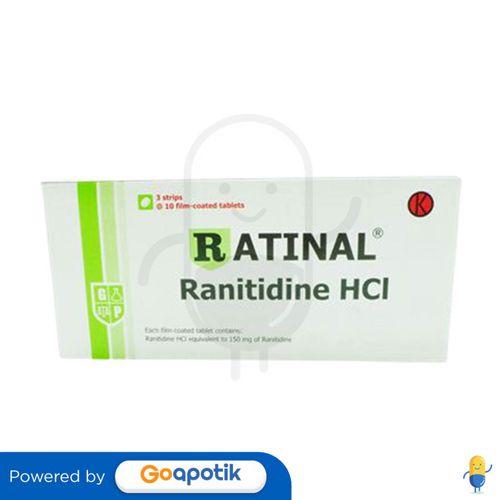 RATINAL 150 MG BOX 30 TABLET