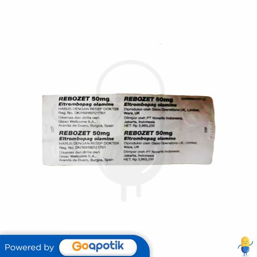 REBOZET 50 MG STRIP 7 TABLET