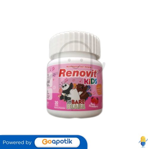 RENOVIT KIDS RASA STRAWBERRY BOTOL 30 TABLET