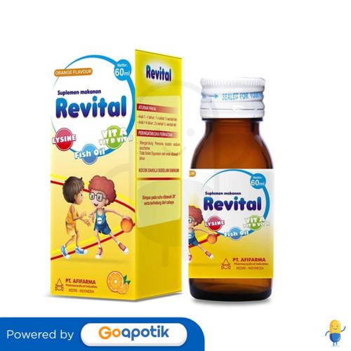 REVITAL SYRUP 60 ML - Kegunaan, Efek Samping, Dosis dan Aturan Pakai