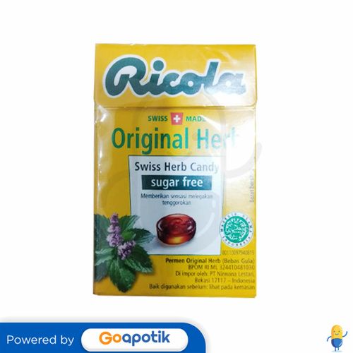 RICOLA SUGAR FREE ORIGINAL HERB PACK 27.5 GRAM