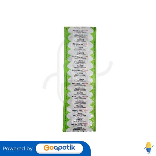 ROKSICAP 500 MG STRIP 10 KAPSUL