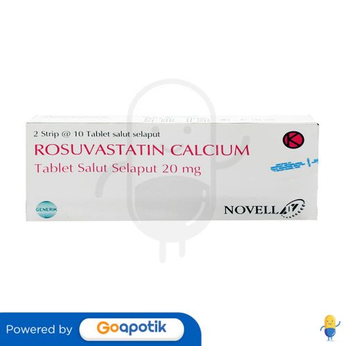 ROSUVASTATIN CALCIUM NOVELL 20 MG BOX 20 TABLET