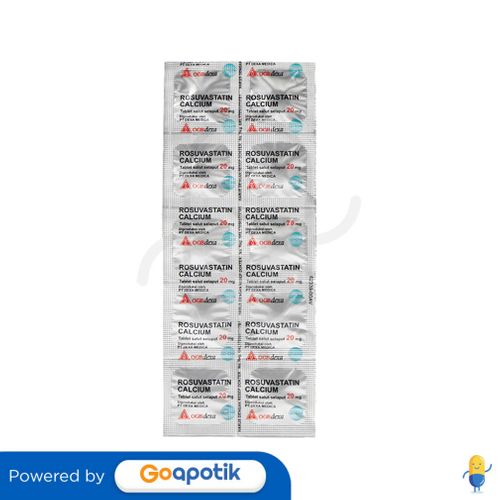 ROSUVASTATIN CALCIUM OGB DEXA MEDICA 20 MG STRIP 10 TABLET/ KOLESTEROL