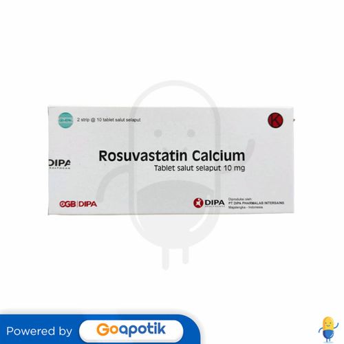 ROSUVASTATIN CALCIUM DIPA 10 MG BOX 20 TABLET