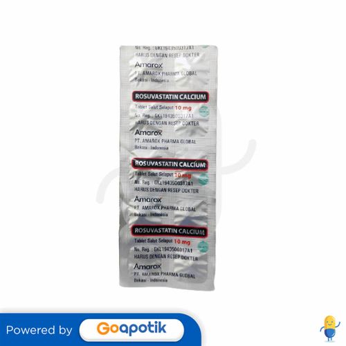 ROSUVASTATIN CALCIUM AMAROX 10 MG STRIP 10 TABLET