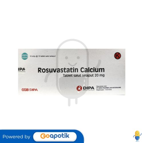 ROSUVASTATIN CALCIUM DIPA 20 MG BOX 100 TABLET