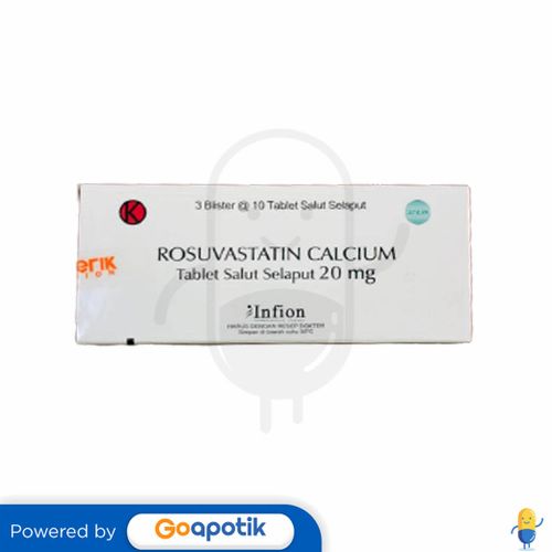 ROSUVASTATIN CALCIUM INFION 20 MG BOX 30 TABLET