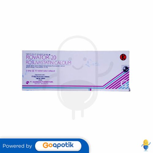 ROVATOR 20 MG BOX 30 TABLET