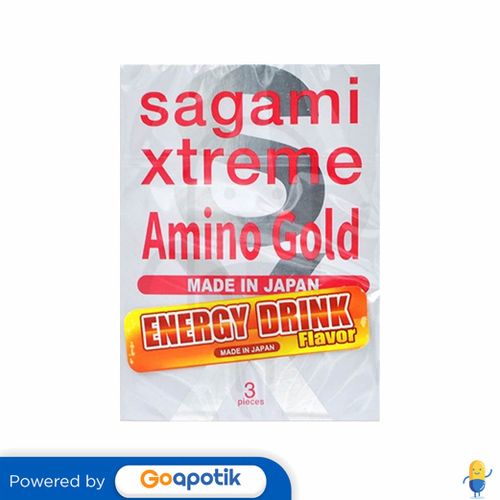 SAGAMI KONDOM XTREME AMINO GOLD 3 PCS