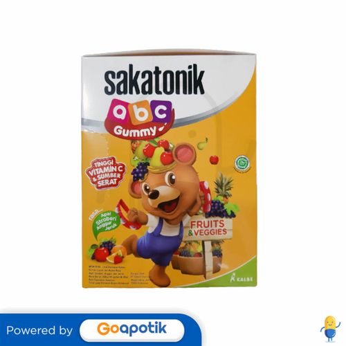 SAKATONIK ABC GUMMY FRUIT & VEGGIE 20 GRAM BOX 10 SACHET