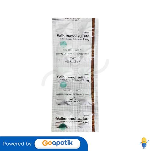 SALBUTAMOL SULFATE GRAHA 2 MG STRIP 10 TABLET