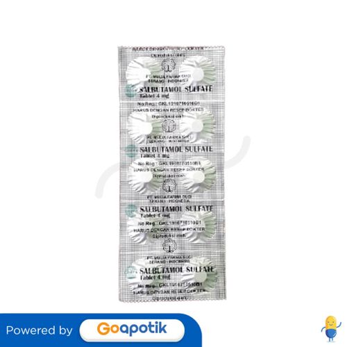 SALBUTAMOL SULFATE MULIA 4 MG TABLET