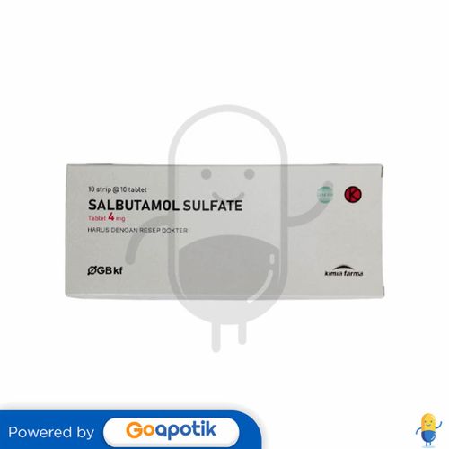 SALBUTAMOL KIMIA FARMA 4 MG BOX 100 TABLET