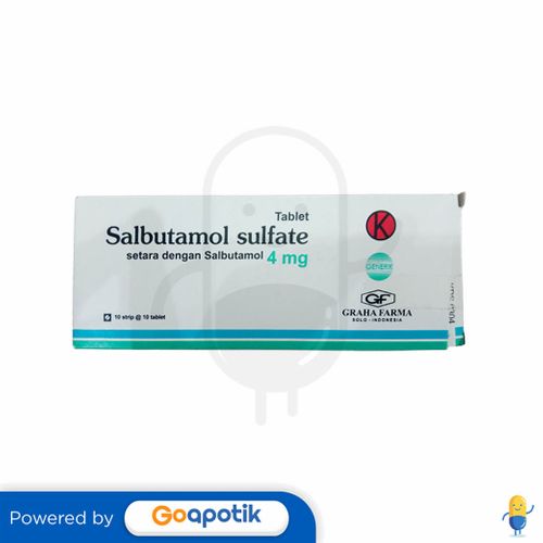 SALBUTAMOL GRAHA 4 MG BOX 100 TABLET