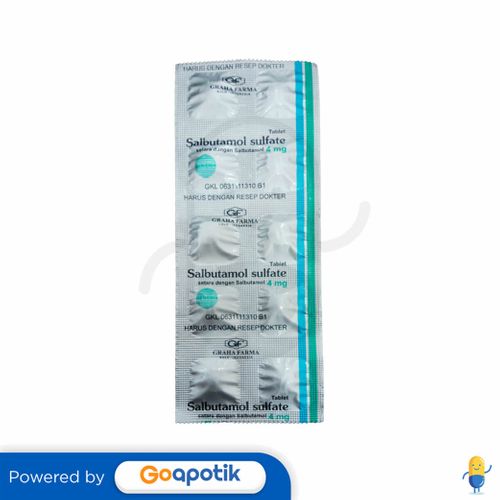 SALBUTAMOL GRAHA 4 MG STRIP 10 TABLET