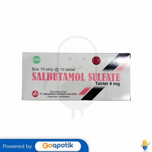 SALBUTAMOL SULFATE IMFARMIND 4 MG BOX 100 TABLET