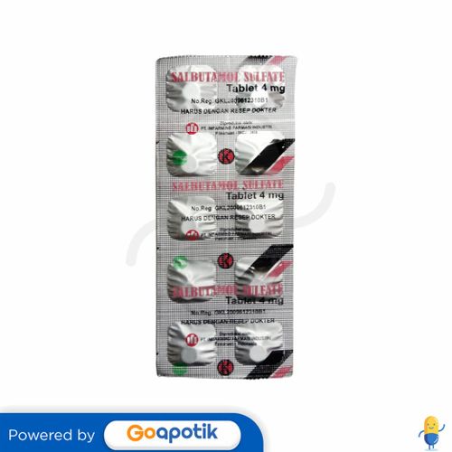 SALBUTAMOL SULFATE IMFARMIND 4 MG STRIP 10 TABLET