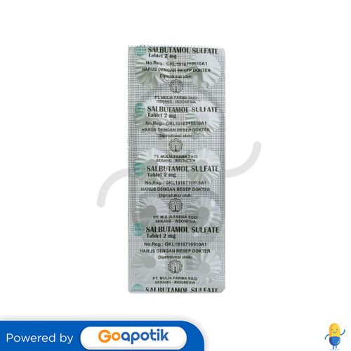 SALBUTAMOL SULFATE MULIA 2 MG TABLET