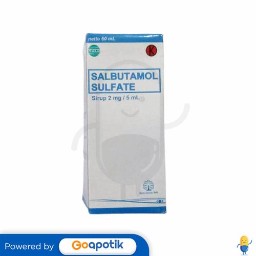 SALBUTAMOL SULFATE MULIA FARMA 2 MG/5 ML SYRUP 60 ML