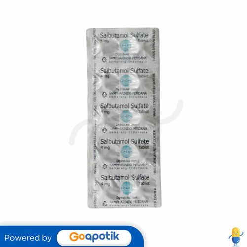 SALBUTAMOL SULFATE SAMPHARINDO 4 MG STRIP 10 TABLET