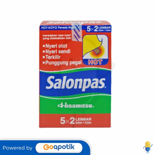 SALONPAS HOT 5 X 2 LEMBAR BOX 10 SACHET