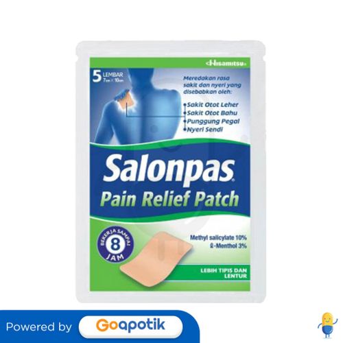 SALONPAS PAIN RELIEVING HOT GEL PATCH 1 PCS