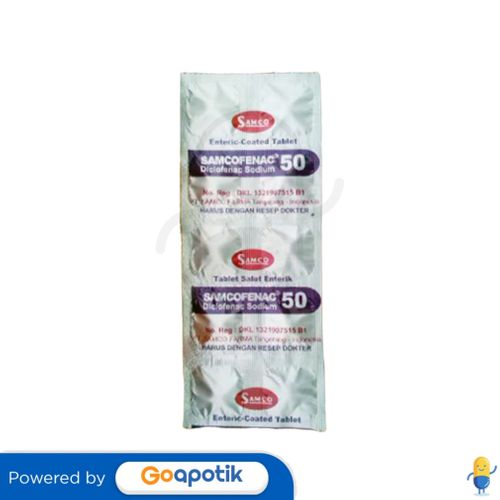 SAMCOFENAC 50 MG STRIP 10 TABLET