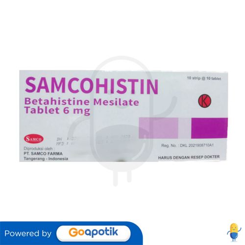 SAMCOHISTIN 6 MG BOX 100 TABLET