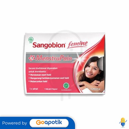 SANGOBION FEMINE MENSTRUPAIN STRIP 4 KAPSUL